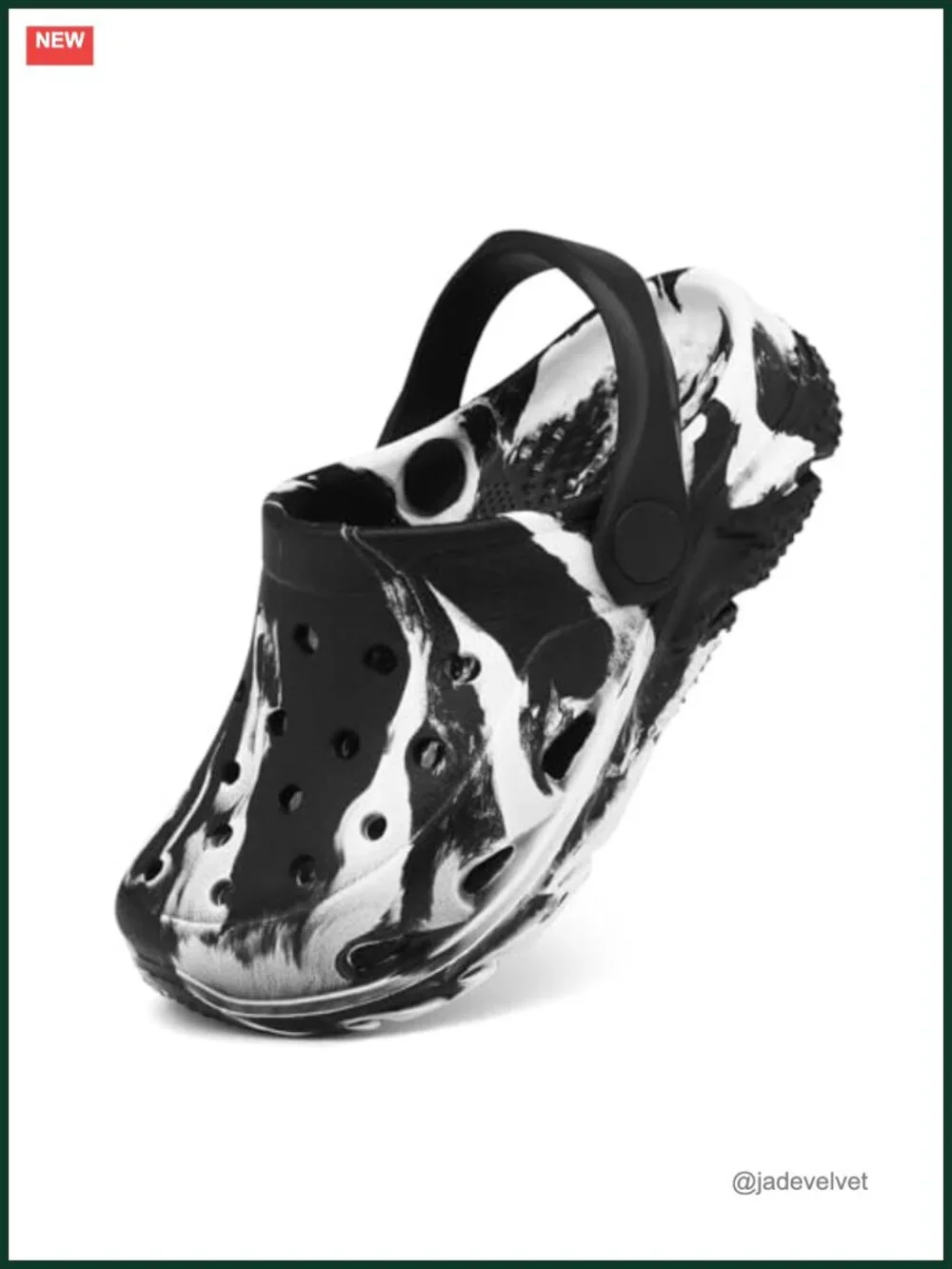 Toddler Clogs Garden Shoes Water Shoes Slip on Sandals Marbled Tie Dye
